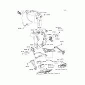 Схема вузла: Кріплення двигуна для Kawasaki ZX1000 Ninja ZX-10R