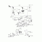 Схема узла: Замок зажигания для Kawasaki EX250 Ninja 250R
