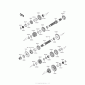 Схема узла: Трансмиссия для Kawasaki EX300 Ninja 300