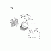 Схема вузла: Cooling для Kawasaki VN2000 Vulcan 2000