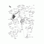 Схема узла: Радиатор (1/2) для Kawasaki ZX600 Ninja ZX-6RR