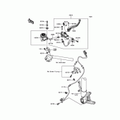 Схема вузла: Передній гальмівний циліндр для Kawasaki ZX1000 Ninja H2R