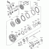 Схема вузла: Clutch(1/2) для Kawasaki ZG1000 1000GTR