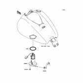 Схема узла: Топливный насос для Kawasaki VN1700 VN1700 Classic Tourer ABS