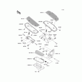 Схема вузла: Підніжки для Kawasaki VN1500 Vulcan 1500 Nomad Fi