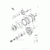 Схема вузла: Зчеплення для Kawasaki ZR800 Z800