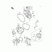 Схема вузла: Engine cover(s) для Kawasaki KLE500