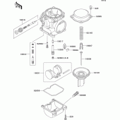 Схема узла: Комплектующие карбюратора для Kawasaki ZR1100 ZRX1100