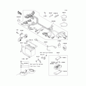 Схема вузла: Електроустаткування для Kawasaki VN1500 Vulcan 1500 Classic FI