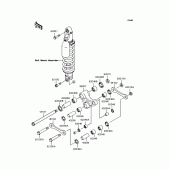 Схема вузла: Задня підвіска для Kawasaki KLX250 KLX250