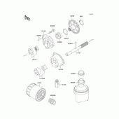 Схема узла: Масляный насос для Kawasaki ZX750 Ninja ZX-7