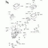 Схема узла: Батарейный отсек для Kawasaki ZG1000 Concours