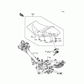 Схема вузла: Сидіння для Kawasaki BR125 Z125 Pro