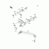 Схема вузла: Перемикач передач для Kawasaki KLX250 KLX250