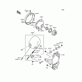 Схема вузла: Фара для Kawasaki BJ250 250TR