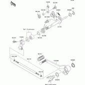 Схема вузла: Перемикач передач для Kawasaki ZR1000 Z1000