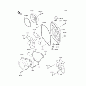 Схема вузла: Engine cover(s) для Kawasaki ZX600 Ninja ZX-6