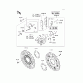 Схема узла: Передний тормоз для Kawasaki KLE650 Versys 650 ABS