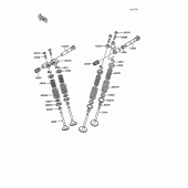 Схема узла: Клапан для Kawasaki KL250 KLR250