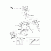 Схема вузла: Заднє крило для Kawasaki KLX125 KLX125