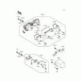 Схема узла: Задний фонарь (Стоп-сигнал) для Kawasaki EX250 Ninja 250