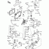 Схема узла: Радиатор (1/3) для Kawasaki ZX600 GPX600R
