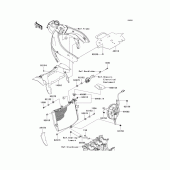 Схема вузла: Радіатор для Kawasaki ZX600 Ninja ZX-6R