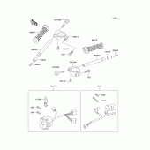 Схема вузла: Кермо & Пульт управління кермовим для Kawasaki ZX900 Ninja ZX-9R