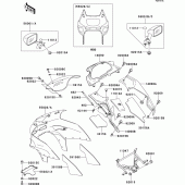 Схема вузла: Cowling(1/2)(zx600-e5) для Kawasaki ZX600 ZZ-R600