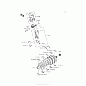 Схема вузла: Колінвал/поршень для Kawasaki ZX1400 Ninja ZX-14R ABS