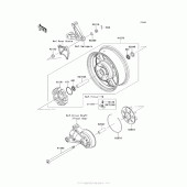 Схема вузла: Заднє колесо & Привідний ланцюг для Kawasaki ZG1400 Concours 14