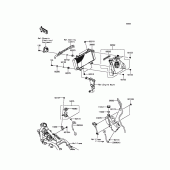 Схема узла: Радиатор для Kawasaki ER300 Z300 ABS