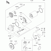 Схема вузла: Starter motor для Kawasaki ZX750 Ninja ZX-7RR