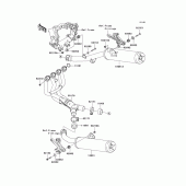 Схема вузла: Вихлопна система для Kawasaki ZX1400 Ninja ZX-14