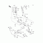 Схема узла: Задний тормозной цилиндр для Kawasaki VN1700 Vulcan 1700 Classic