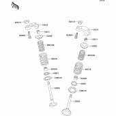 Схема вузла: Клапан(и) для Kawasaki EL250 Eliminator 250