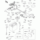 Схема узла: Электрооборудование для Kawasaki ZX750 ZXR750R