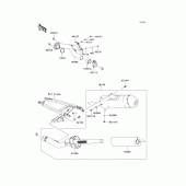 Схема вузла: Вихлопна система для Kawasaki KX450 KX450F