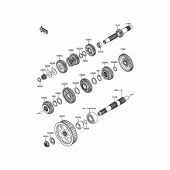 Схема вузла: Трансмісія для Kawasaki VN900 Vulcan 900 Classic