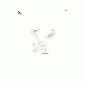 Схема узла: Лапка тормоза для Kawasaki ZX1100 GPZ1100