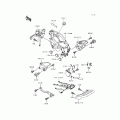 Схема вузла: Ящик акумуляторної батареї для Kawasaki ZX600 Ninja ZX-6