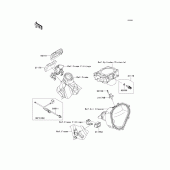 Схема узла: Fuel injection для Kawasaki KX450 KX450F