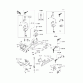 Схема вузла: Замок запалювання для Kawasaki ZR1200 ZRX1200 DAEG