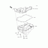 Схема вузла: Oil pan для Kawasaki ZX1000 Ninja ZX-10R ABS