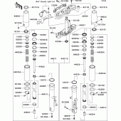 Схема узла: Передняя вилка(1/2) для Kawasaki VN1700 VN1700 Classic ABS