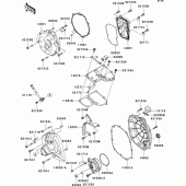 Схема вузла: Engine cover(s)(1/2) до Kawasaki ZX1400 ZZR1400 ABS