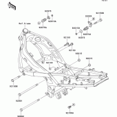 Схема вузла: Кріплення для Kawasaki ZX600 ZZ-R600