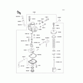 Схема вузла: Карбюратор(1/2) для Kawasaki KX100
