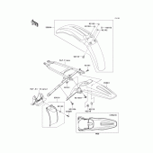 Схема вузла: Крило для Kawasaki KX450 KX450F
