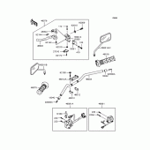 Схема вузла: Кермо для Kawasaki ZR400 Zephyr X